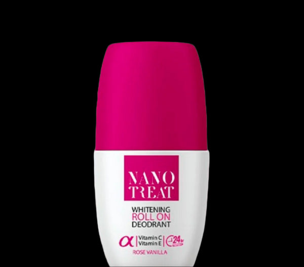 نانوتريت مزيل العرق - خالي من الألومنيوم والبارابين - برائحة الورد و الفانيليا 50 مل - Nanotreat